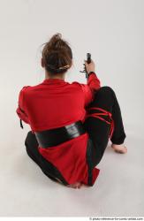 Katerina Ninja Kneeling Pose